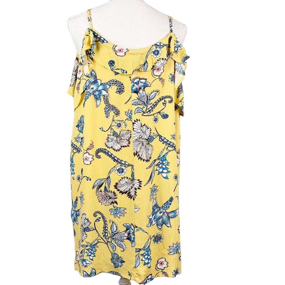 Other Love, Fire Dress XL Ruffle Yellow Floral Co… - image 4