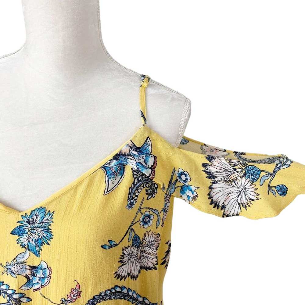 Other Love, Fire Dress XL Ruffle Yellow Floral Co… - image 5