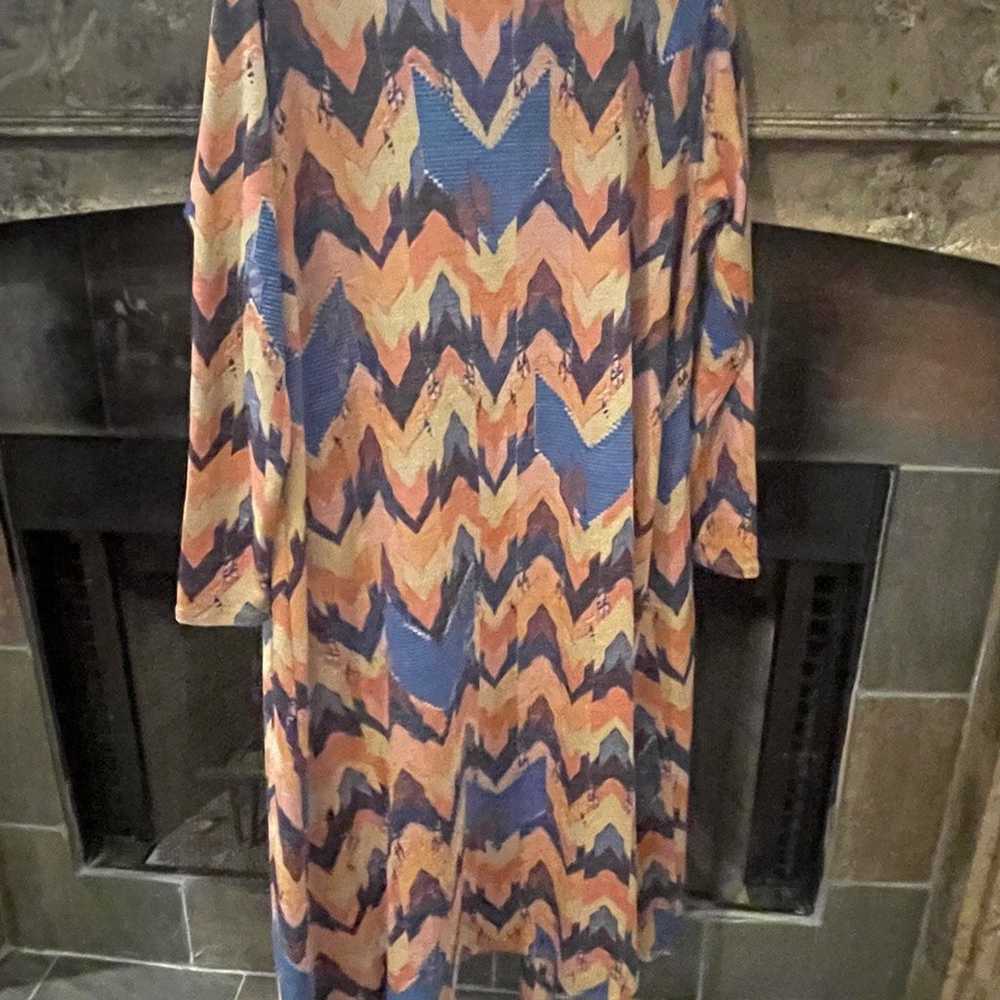 NWOT Vintage Lularoe Aztec Chevron Striped Sarah … - image 7