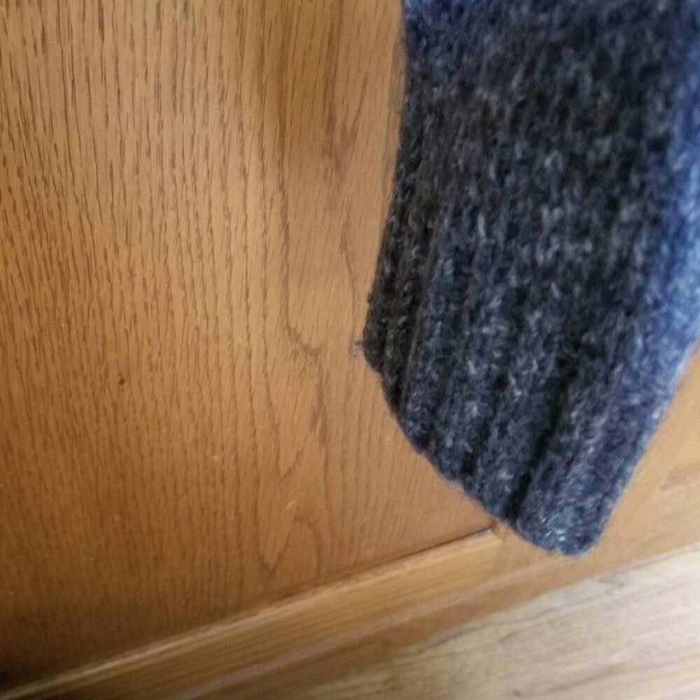 Womans L.L.Bean turtleneck sweater blue/gray size… - image 2