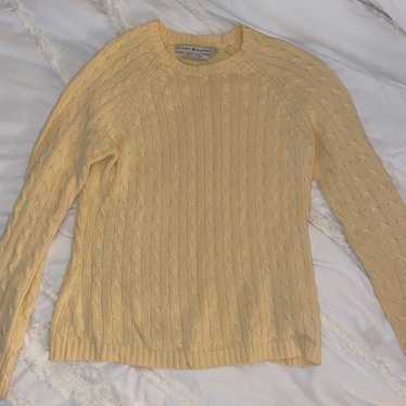 Vintage Yellow Tommy Hilfiger Cable Knit Sweater