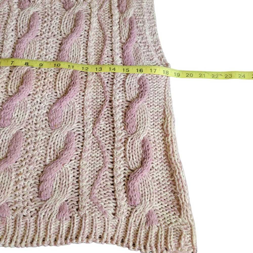 Vintage Tally Ho crochet knit rope cottagecore sw… - image 5