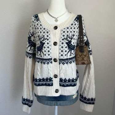Old Navy Christmas Cropped Cardigan
