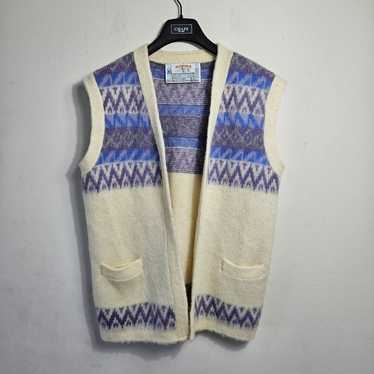 Vintage 80's James Pringle Eider Knit Cream Pure … - image 1