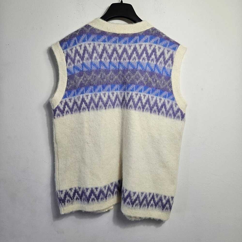 Vintage 80's James Pringle Eider Knit Cream Pure … - image 5