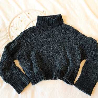 POL CHENILLE chunky vintage turtleneck sweatshirt - image 1