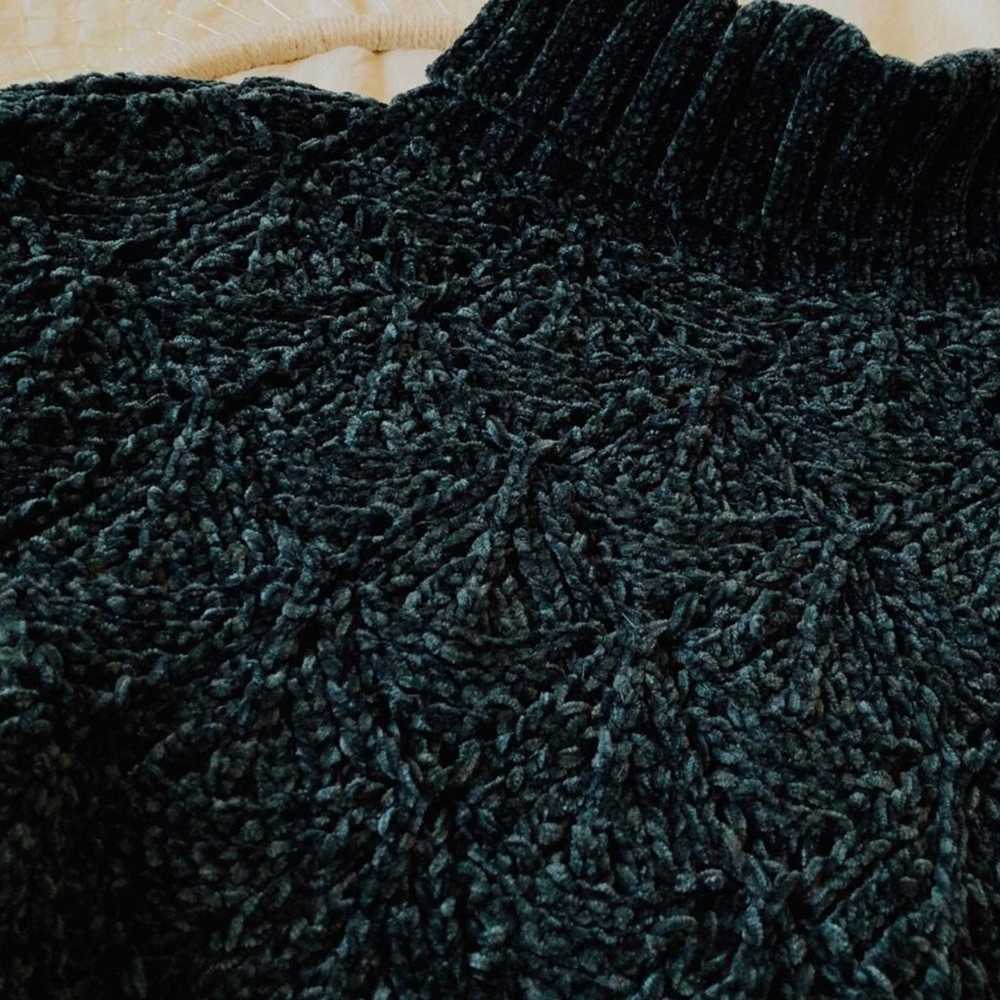 POL CHENILLE chunky vintage turtleneck sweatshirt - image 5