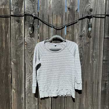 James Perse Stripe Vintage Reglan Sweater