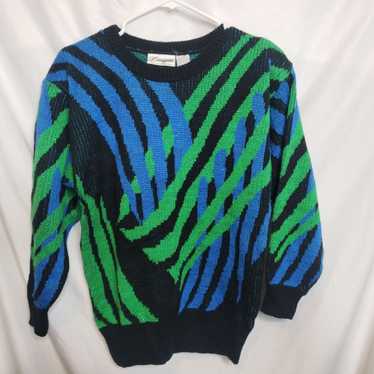 Vintage 80s Donagain Metallic Sweater Womens Mediu