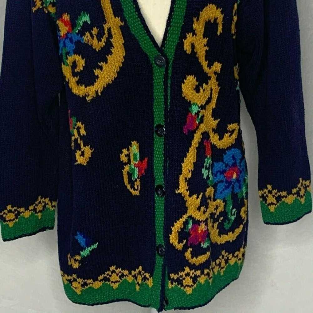 VTG Liz Claiborne Knit Cardigan Sweater - image 3