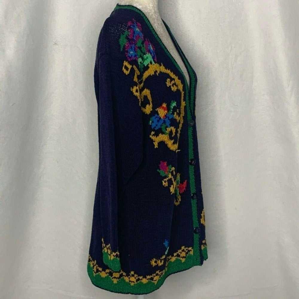 VTG Liz Claiborne Knit Cardigan Sweater - image 4