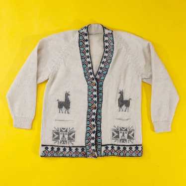 Vintage 70's Alpaca Cardigan - image 1