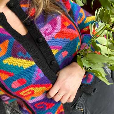 Vintage Colorful 1980s 1990s sweater Women’s Size 