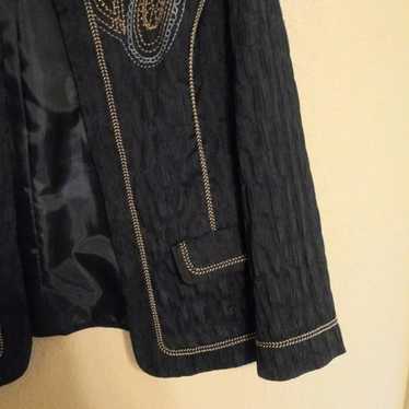 Alfred Dunner vintage navy blue open Jacket