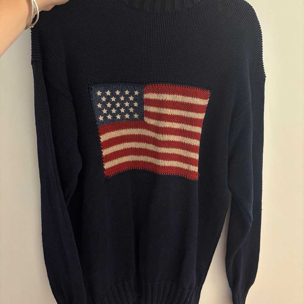 Vintage Ralph Lauren Country Cotton American Flag… - image 1