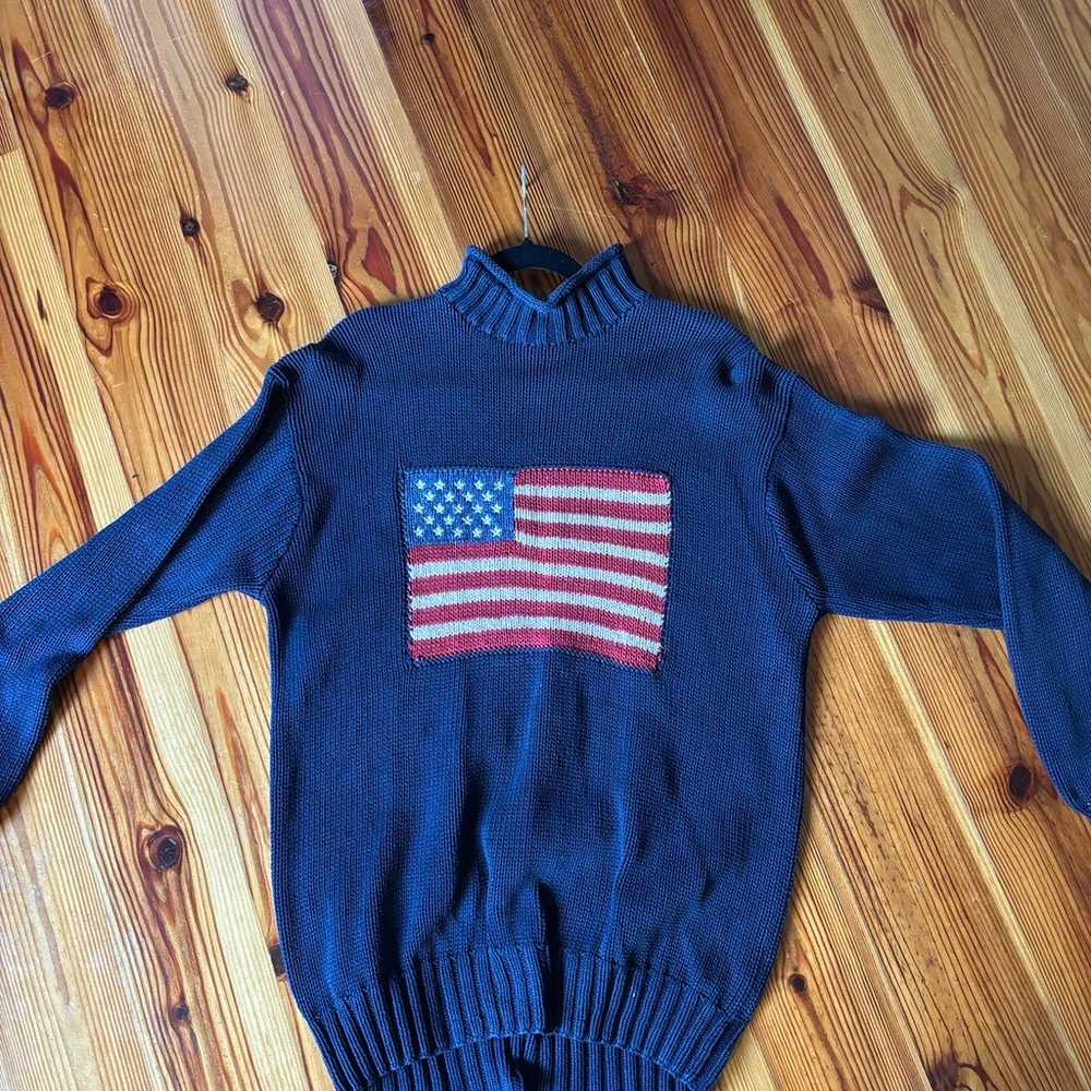 Vintage Ralph Lauren Country Cotton American Flag… - image 4