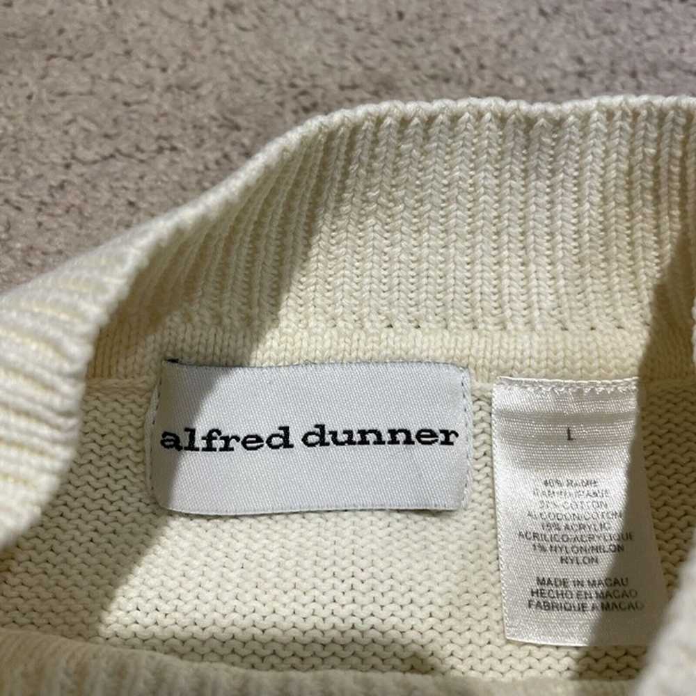 Alfred Dunner Womens L Embroidered Sweater Mixed … - image 10