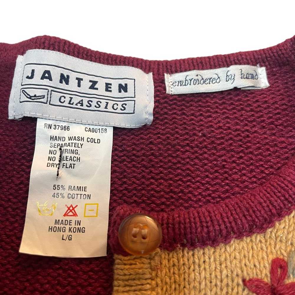 Vintage Jantzen Cardigan Button Up Sweater Womens… - image 8