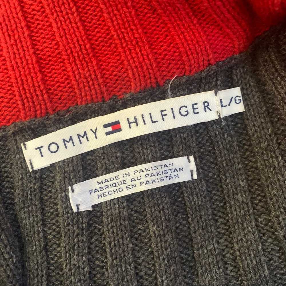 Tommy Hilfiger gray vintage Y2K zip up jacket - image 5