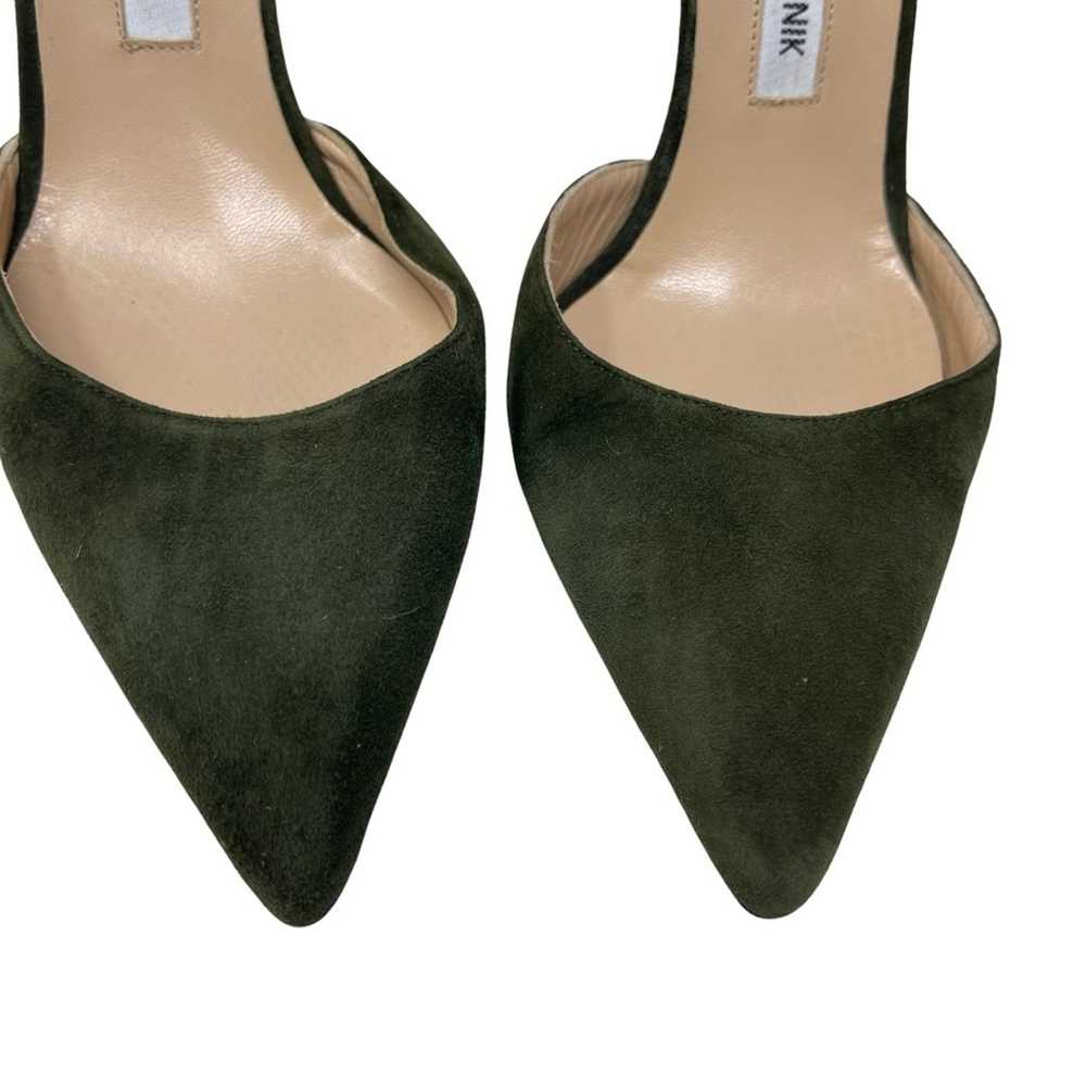 Manolo Blahnik ManoloBlahnik D’orsey green suede … - image 4