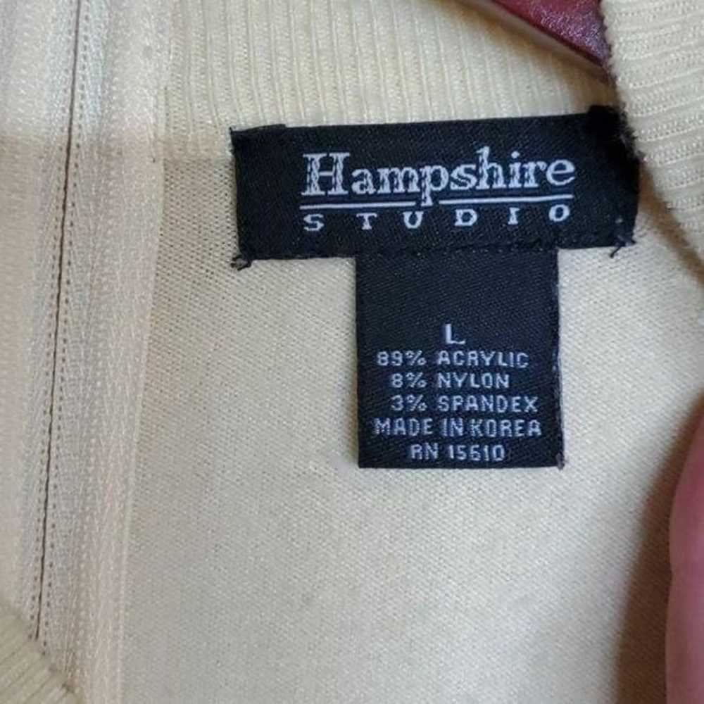 Hampshire Studio Vintage Soft Yellow Long Sleeve … - image 4