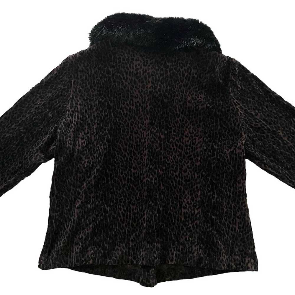 Vintage 90s Leopard Print Cardigan - image 3