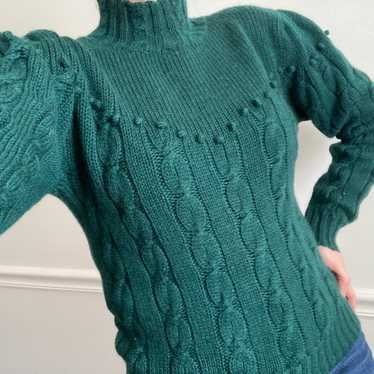 Vintage Wool Pom Pom Sweater - image 1