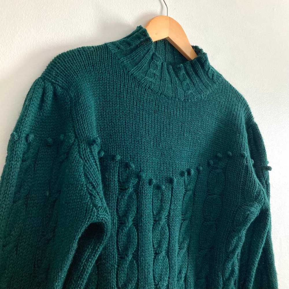 Vintage Wool Pom Pom Sweater - image 3