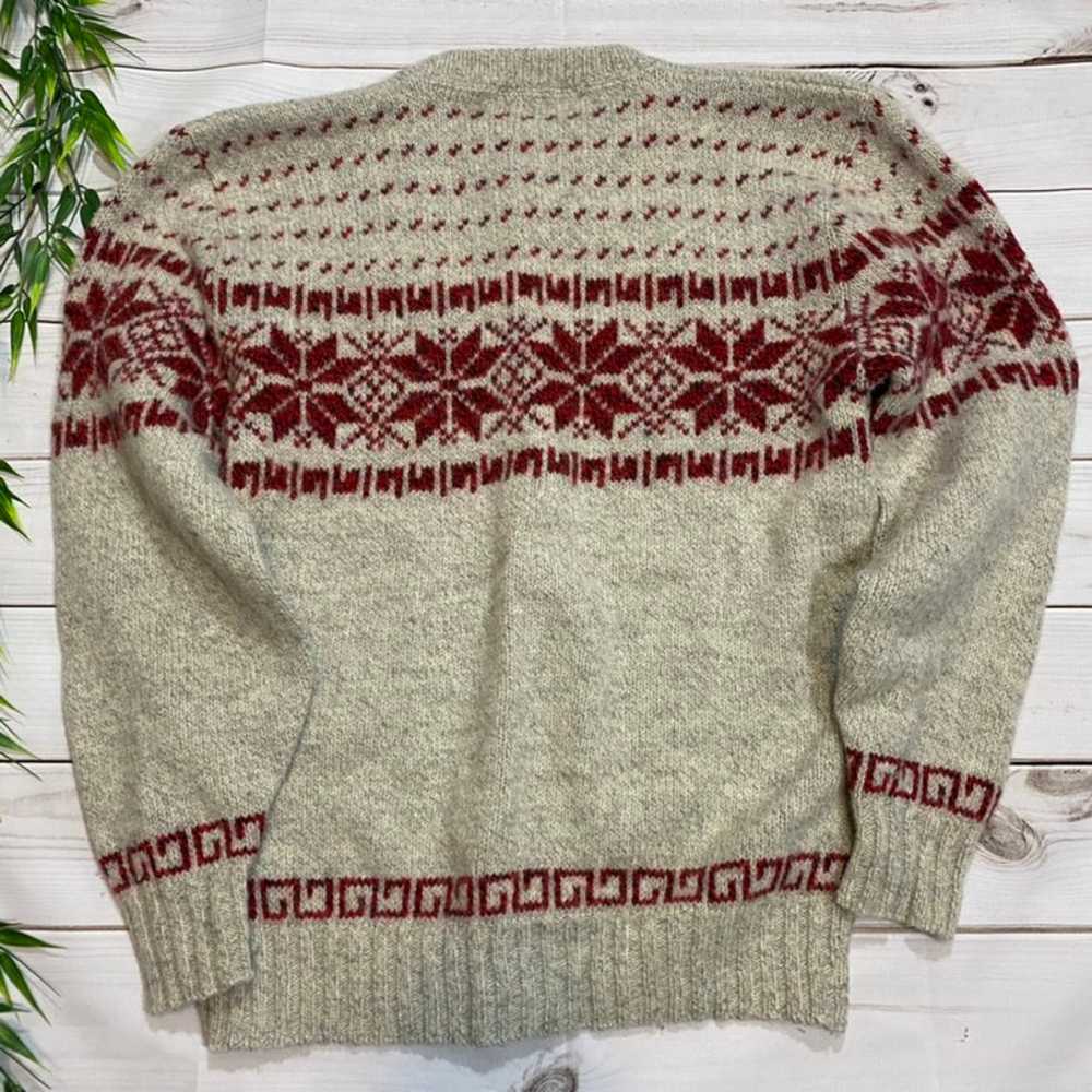 Vintage Fair Isle Wool Sweater - image 4