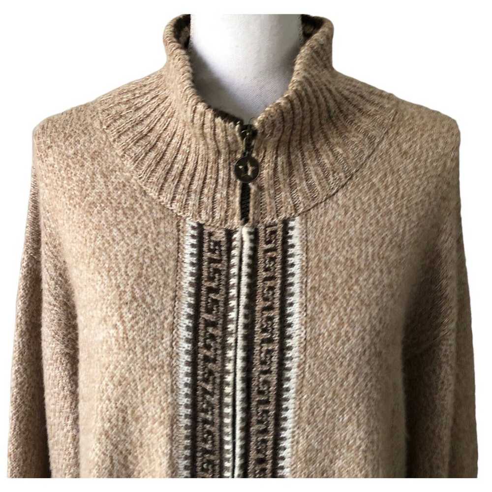 Factoria Perez 100% alpaca wool Zip Ladies Cardig… - image 4