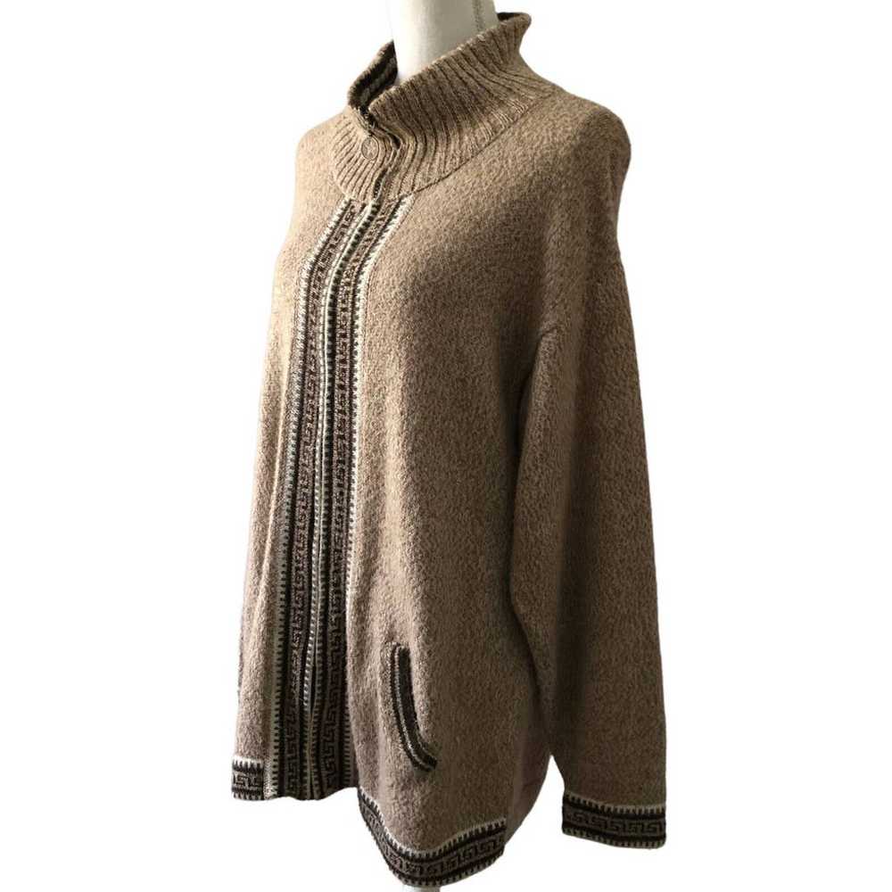 Factoria Perez 100% alpaca wool Zip Ladies Cardig… - image 5