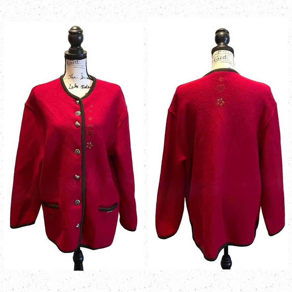 GEIGER of Austria Wool Sweater Jacket Cardigan Ru… - image 12