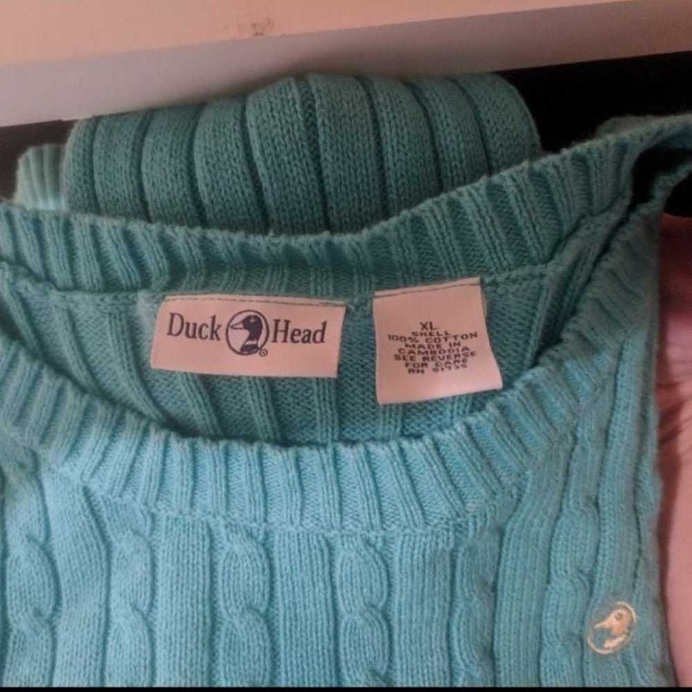 1990s Duck head cable Knit Sweater - image 3