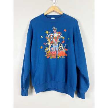 Vintage 90s Jerzees season autumn scarecrow graph… - image 1