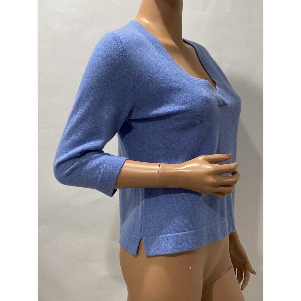 Griffen 100%Cashmere Sweater Blue Size PXL 3/4 sl… - image 2