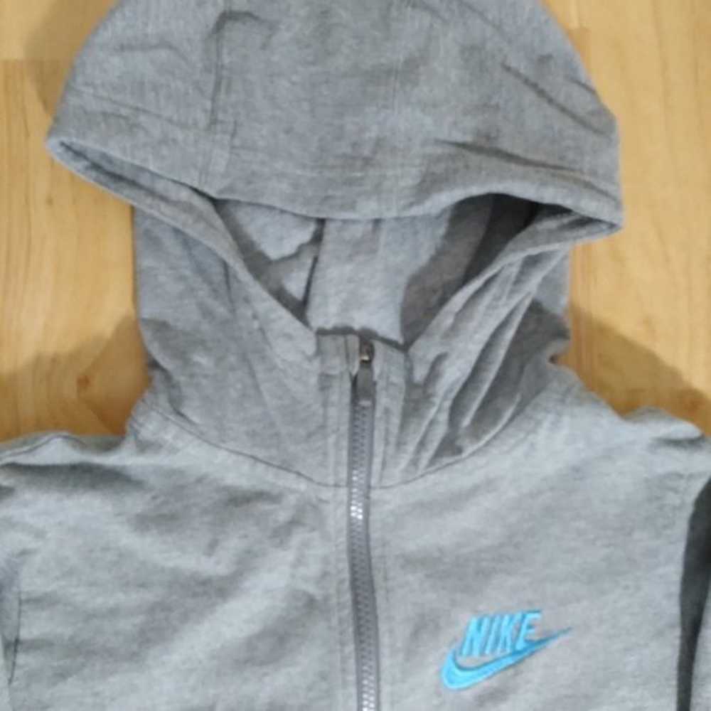 Vintage Nike Logo Lightweight Zipper Hoodie Sweat… - image 1