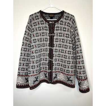 Vintage 2000s Woolrich Fair Isle Nordic Reindeer … - image 1