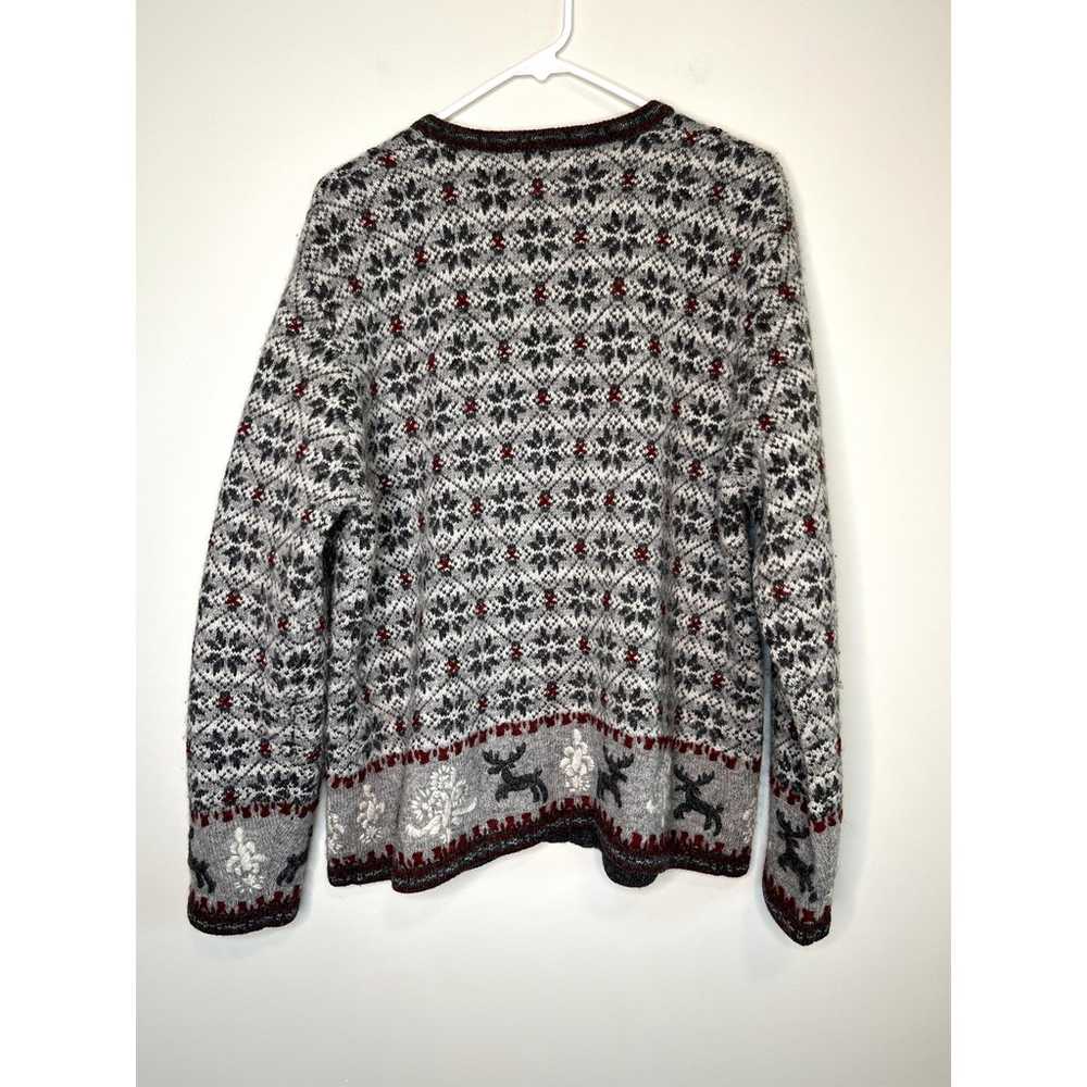 Vintage 2000s Woolrich Fair Isle Nordic Reindeer … - image 5