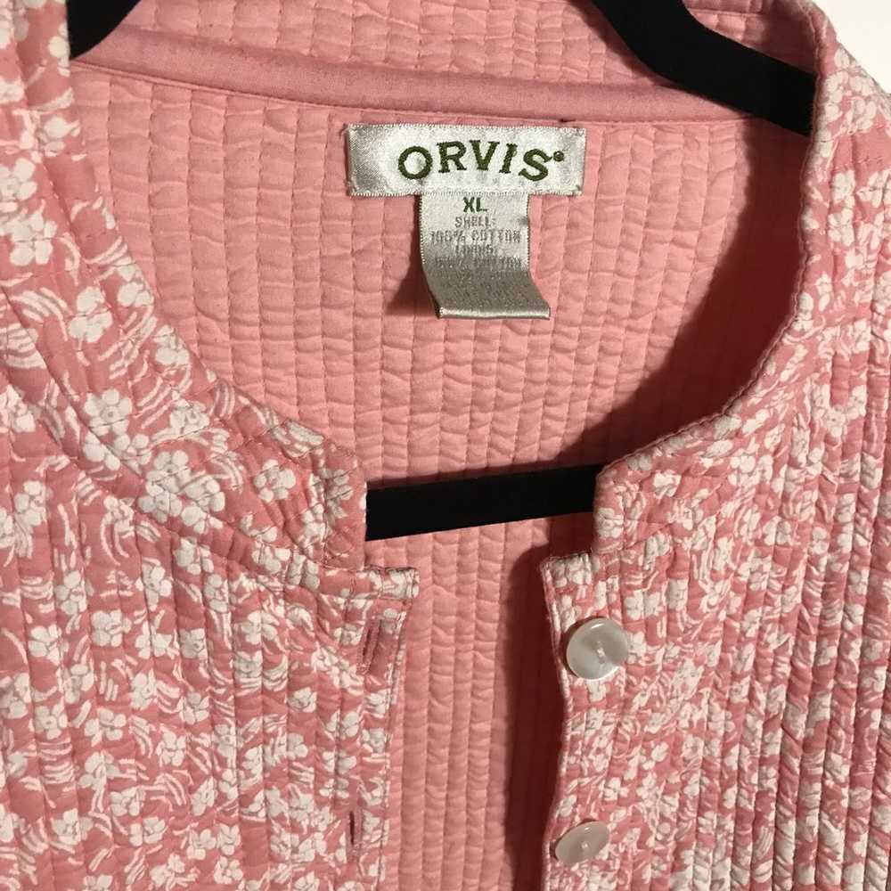 Vintage Orvis Quilted Jacket Size XL Reversible F… - image 4