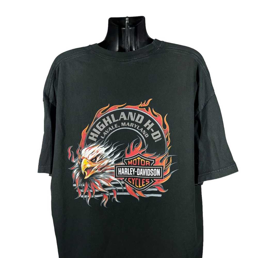 Harley Davidson Vintage Harley Davidson Eagle Tee - image 4