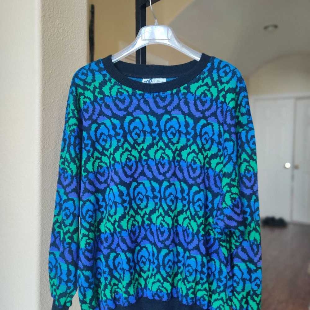 Topnotch Oversized Vintage Knit Sweater - image 2