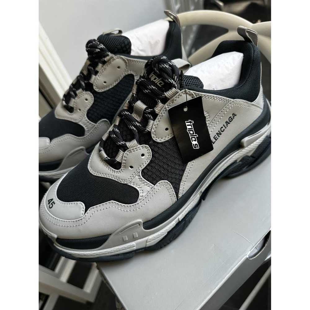 Balenciaga Triple S cloth low trainers - image 3