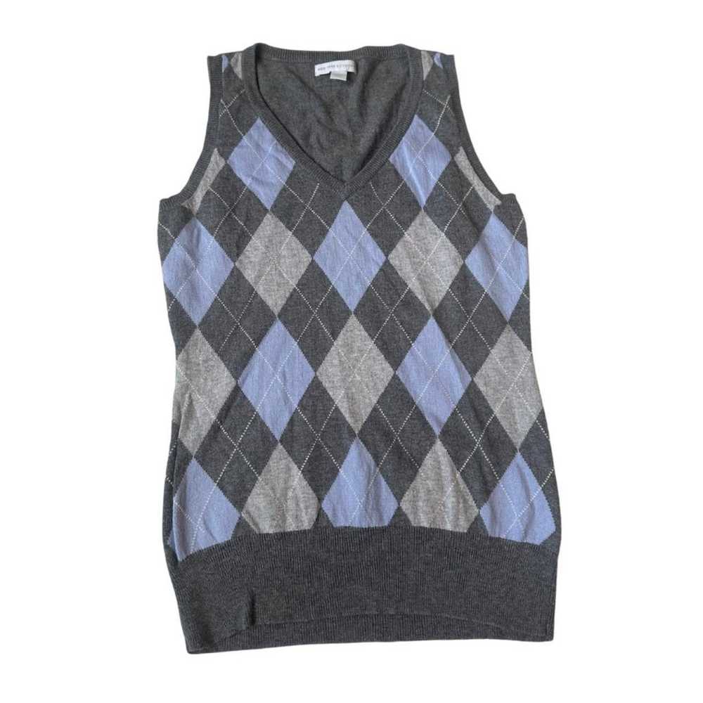 vintage argyle sweater vest - image 1