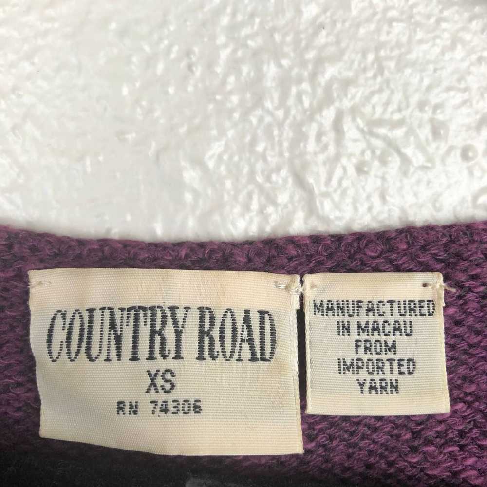 Country Road Purple Cropped Sweater - image 3