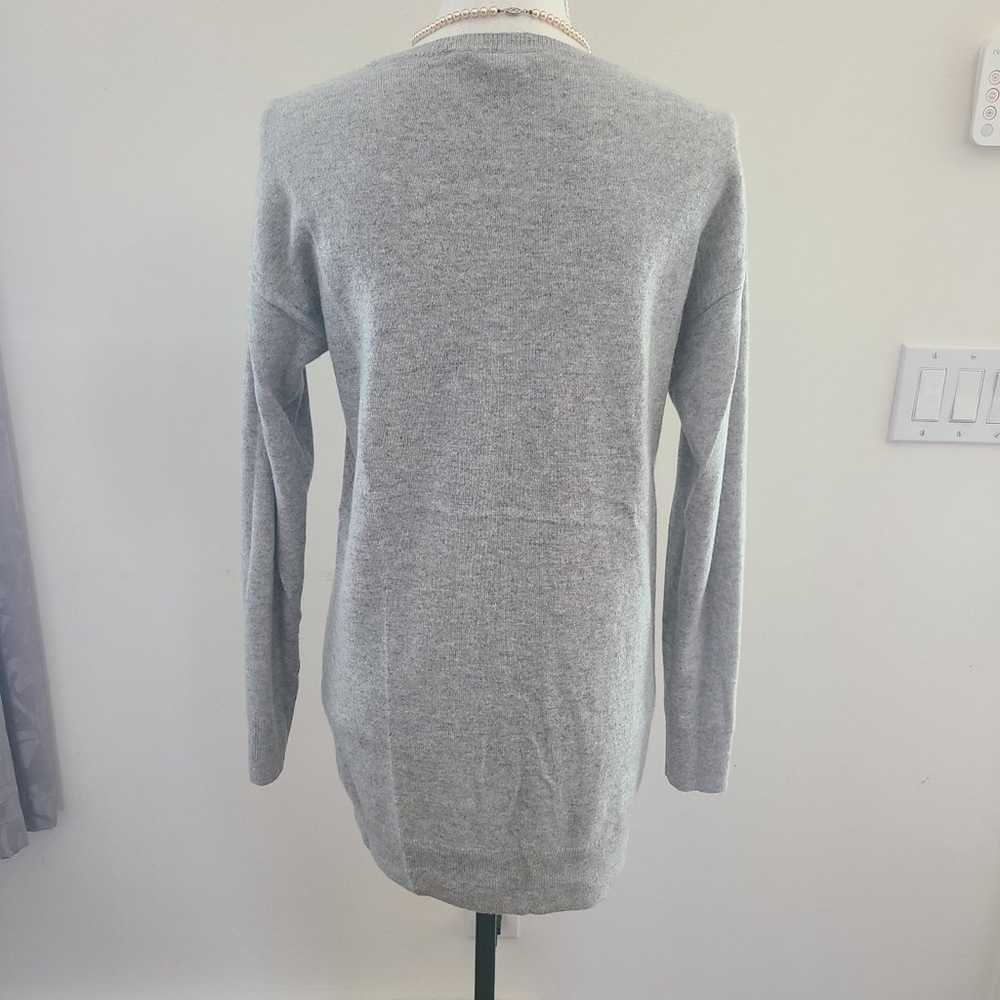 Everlane Heathered Gray 100% Cashmere Long Sleeve… - image 5