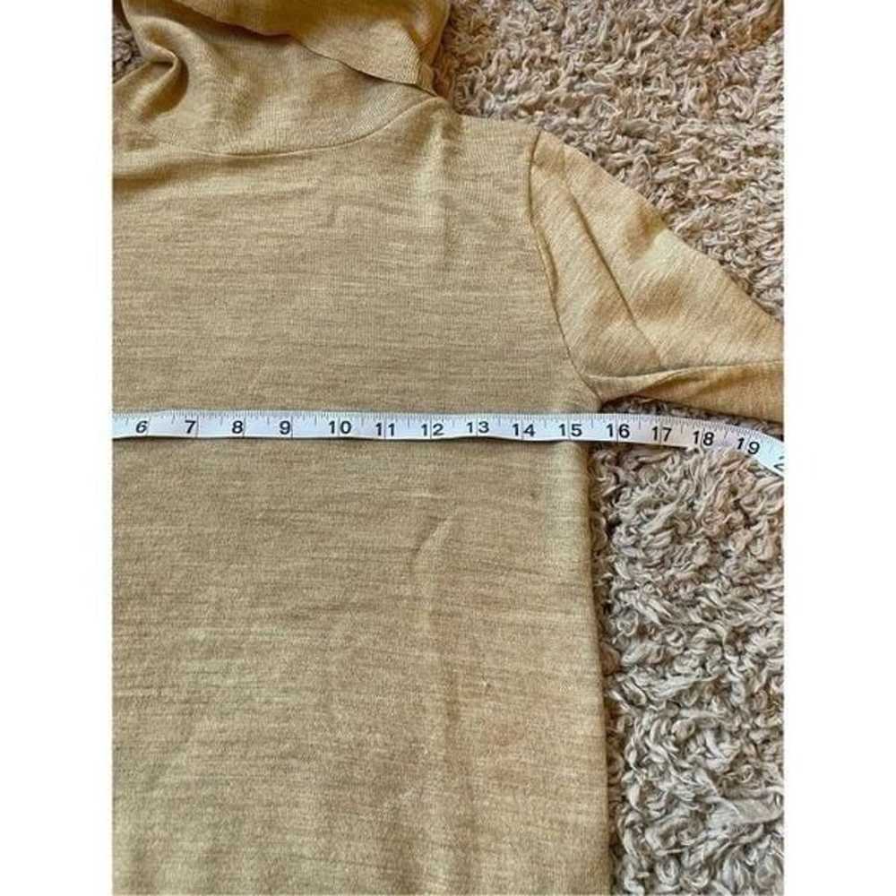 Pendleton vintage 100% virgin wool tan turtleneck… - image 3