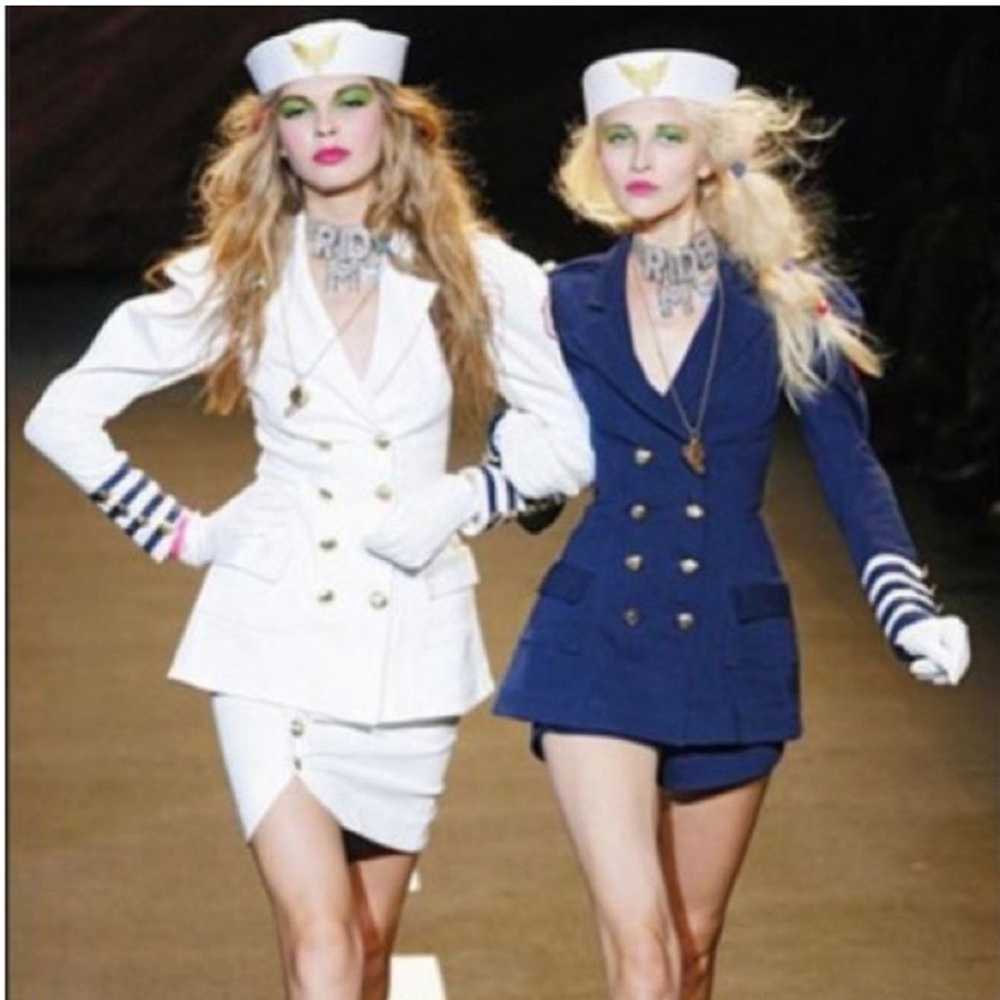 Betsey Johnson Betsey Johnson Runway Navy Sailor … - image 1