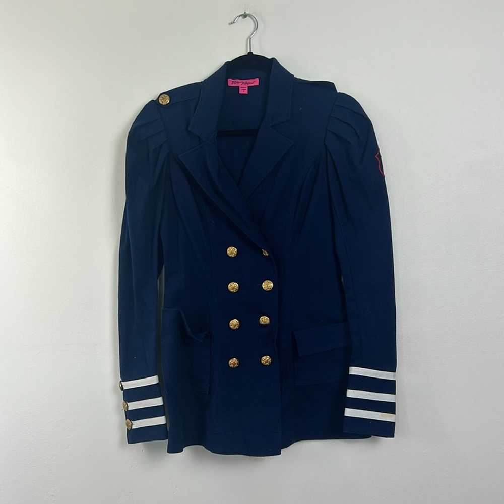 Betsey Johnson Betsey Johnson Runway Navy Sailor … - image 2