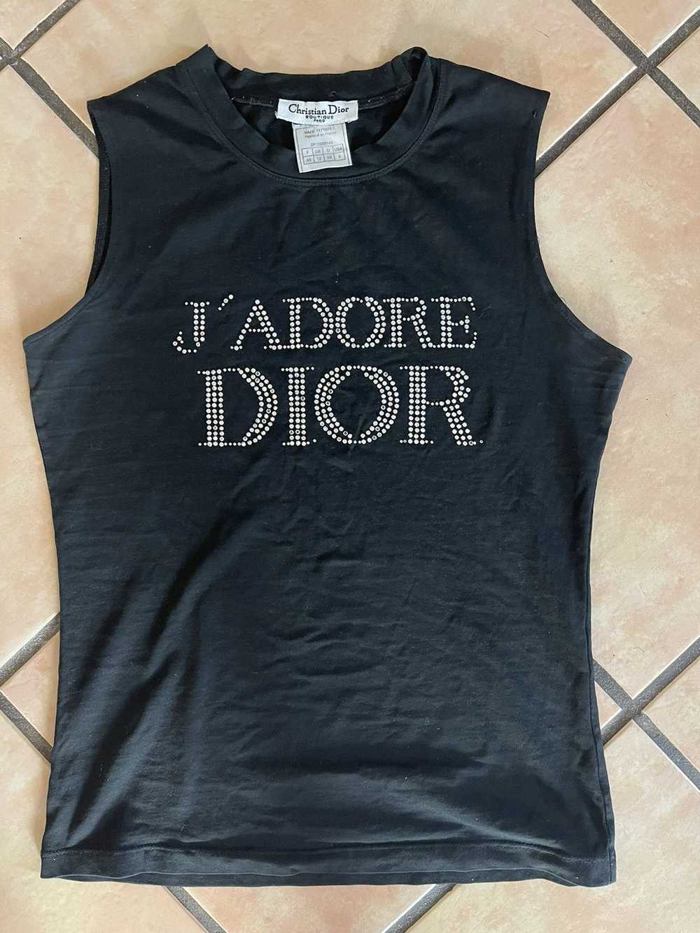 Dior Iconic Bedazzled J’adore Dior Tank - image 1