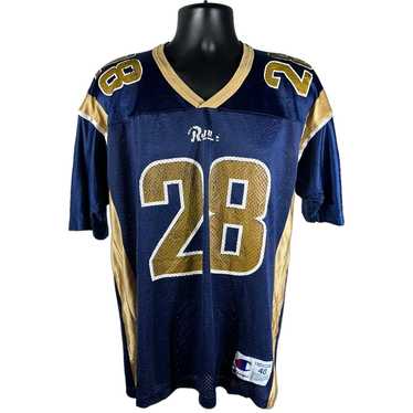 Reebok Marshall Faulk 2XL St Louis LA Rams Blue #28 Football Jersey Set of high quality 2